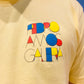 "Pedro AMOS Galeria" - Yellow Contemporary Logo - T-Shirt