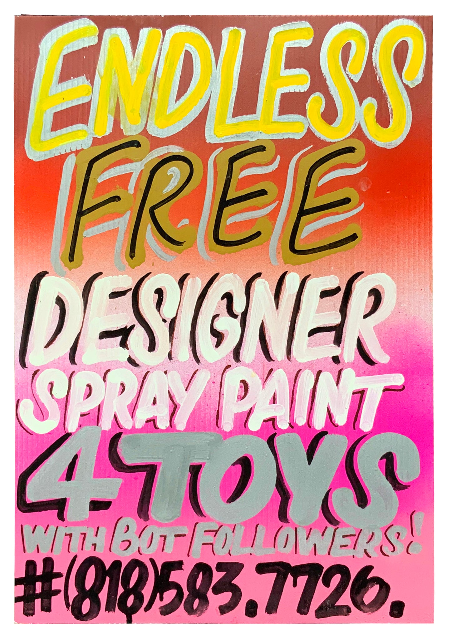 "Endless Free Designer Spray Paint" - 24 x 16 in. - by Cash4 - 2020