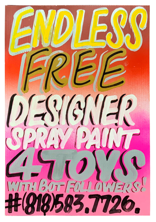 "Endless Free Designer Spray Paint" - 24 x 16 in. - by Cash4 - 2020