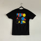 Pedro AMOS Galeria - Black- Contemporary Logo - T-Shirt