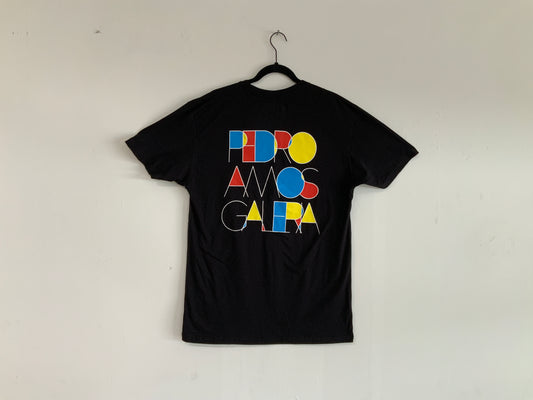Pedro AMOS Galeria - Black- Contemporary Logo - T-Shirt