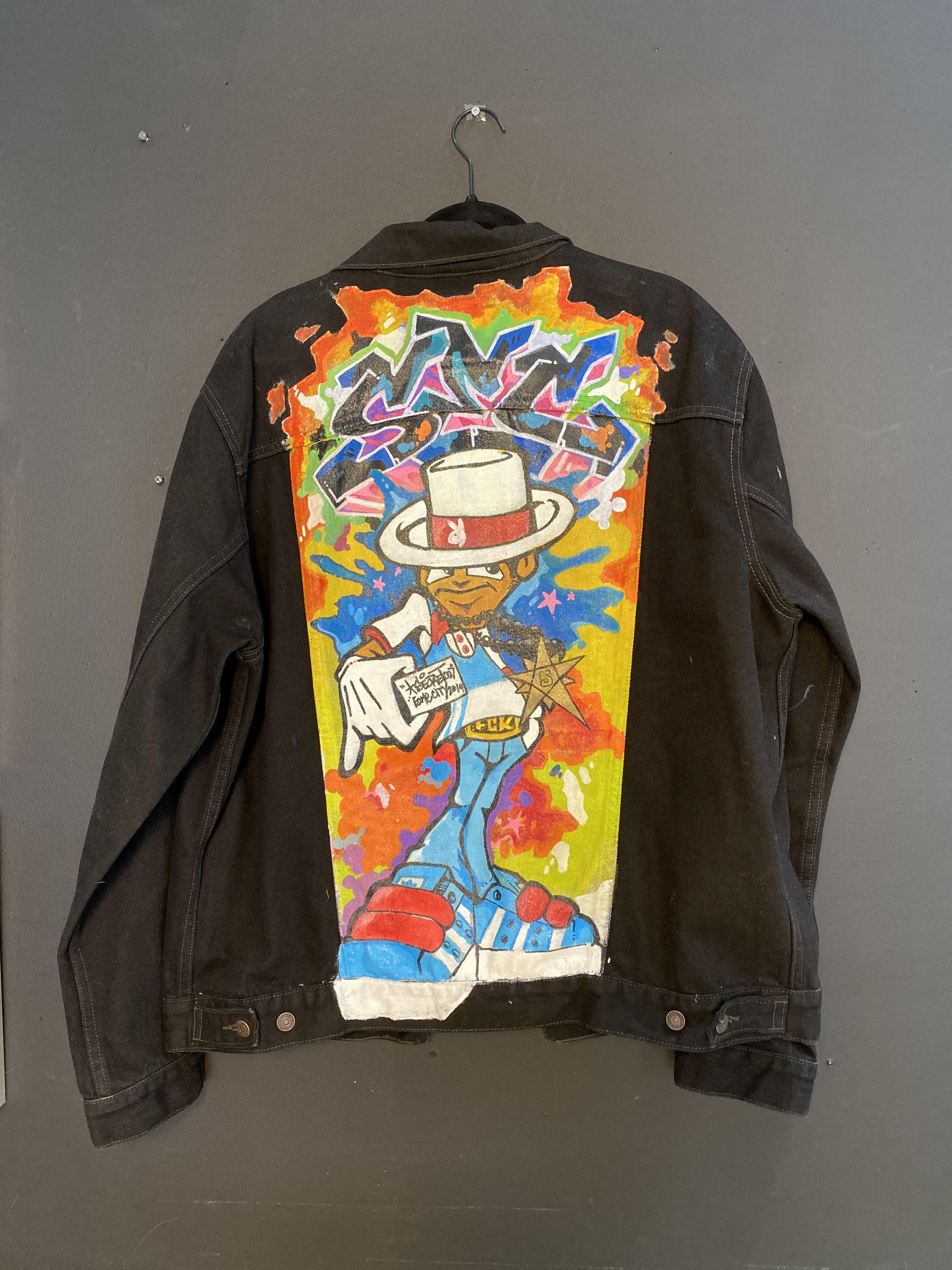 Discover more than 224 hand painted denim jacket latest