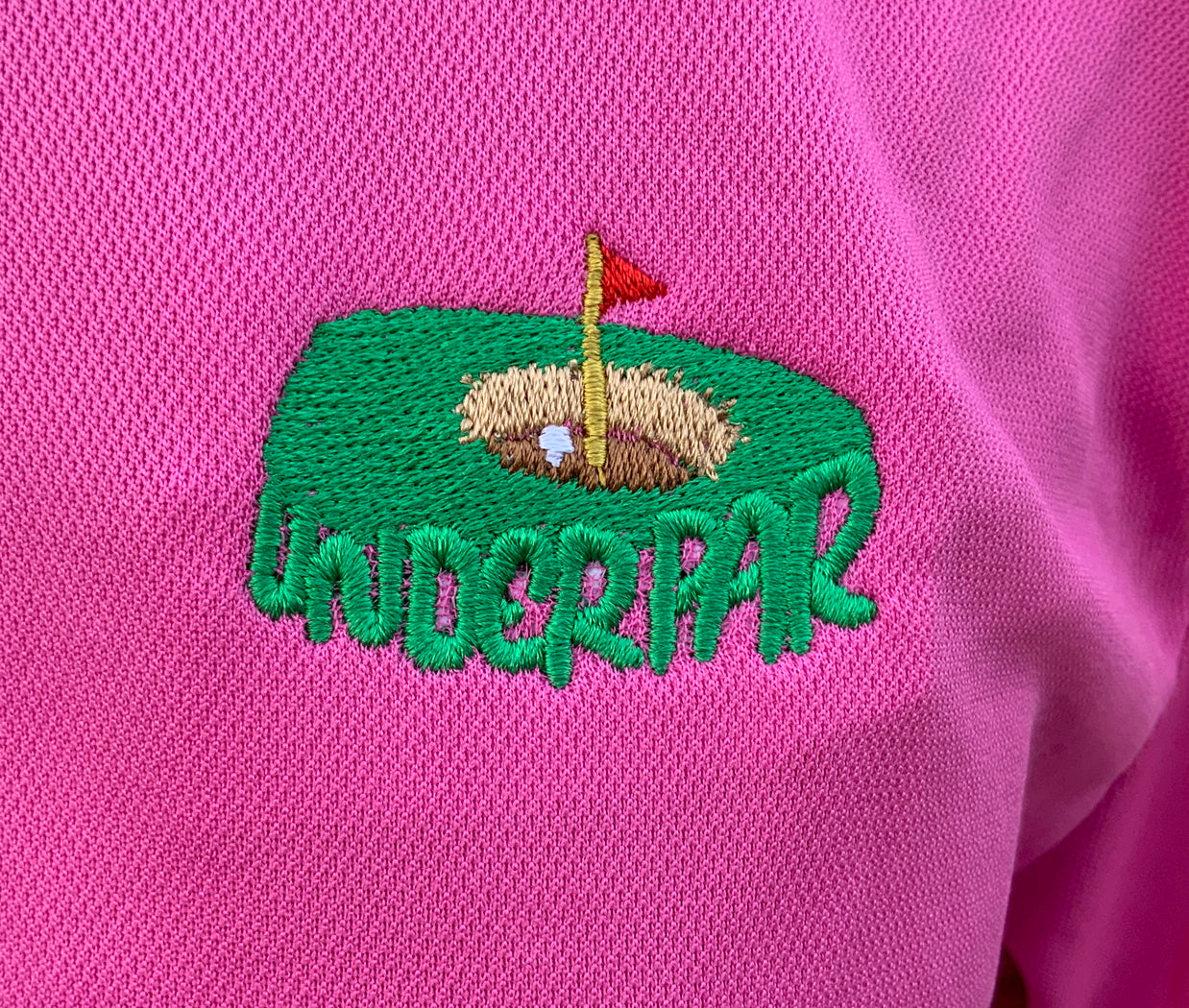 "Under PAR" Athletic Polo - Pink
