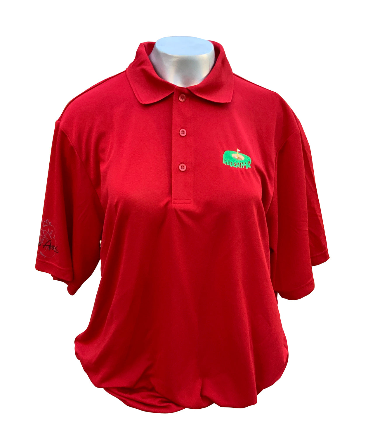 "Under PAR" Athletic Polo - Red